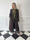 Solo Long Sleeve Coat - Coffee Bean