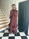 Brea Long Chiffon Dress - Plum