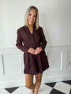 Kerri Tailored Belted Playsuit - Burgundy