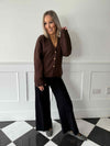 Lizzy Cardigan - Coffee
