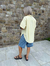 Femme Blouse - Yellow Stripe