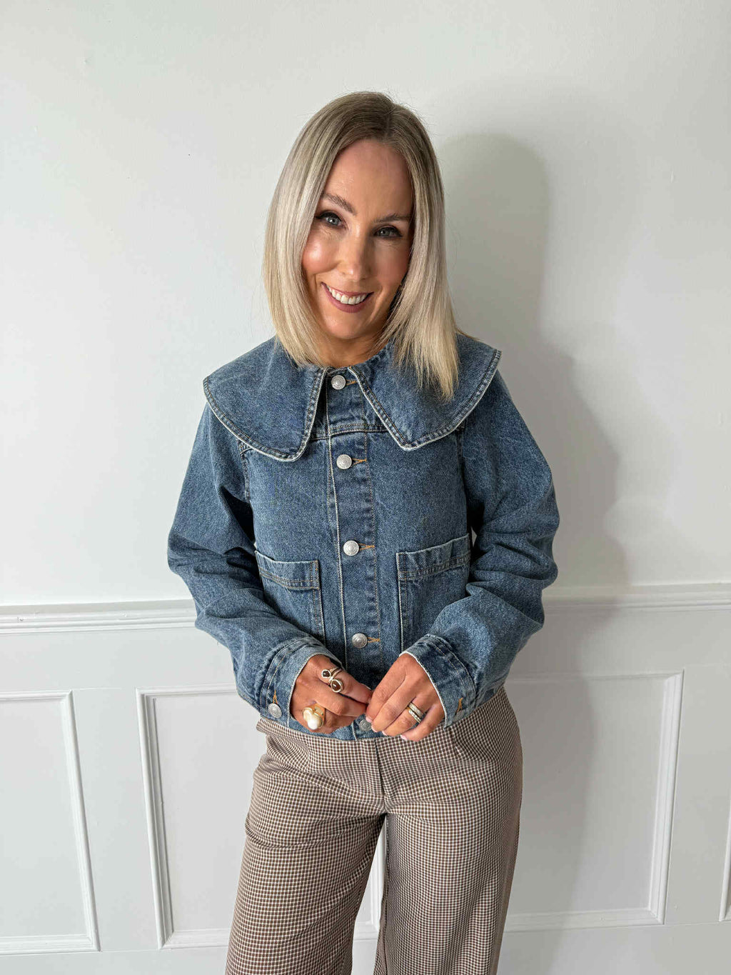 Ally Denim Jacket - Light Blue Denim