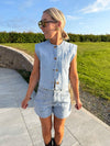 Yaz Denim Waistcoat - Denim