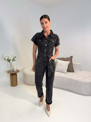 Tami Denim Jumpsuit - Black
