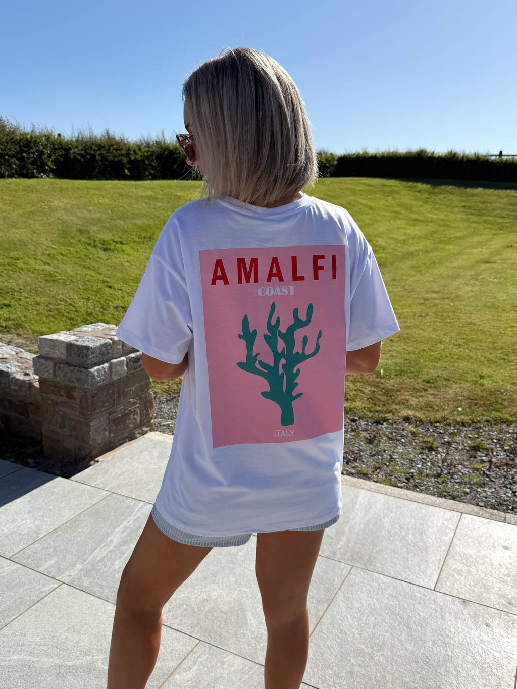 Amalfi Coast Graphic T-Shirt - White