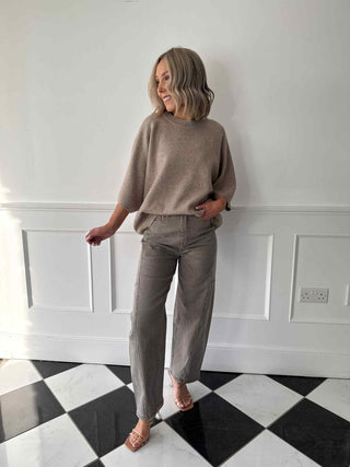 Maisie Knit Jumper - Taupe