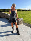 Oregon Acid Wash Denim Dress - Black