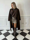 Solo Long Sleeve Coat - Coffee Bean