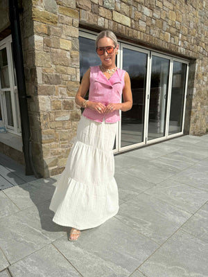Sikka Maxi Skirt - Cloud Dancer