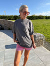 In Good Times Oversized T-Shirt - Washed Charcoal