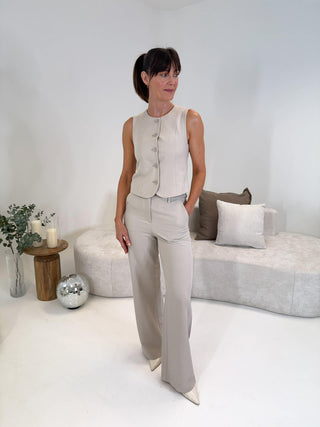 Kamil Waistcoat - Silver Lining