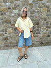 Femme Blouse - Yellow Stripe