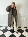Jolie Long Puffer Coat - Morel