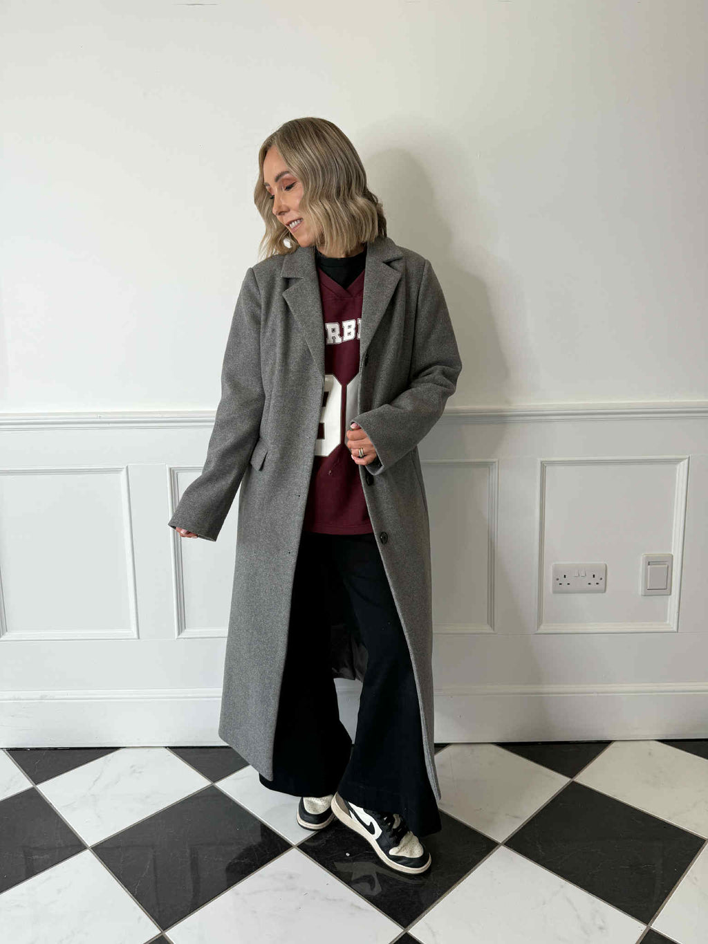 Jadine Long Coat - December Sky Melange