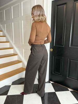Mamilla Wide Leg Trousers - Hot Fudge