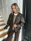Heidi Biker Jacket - Brown