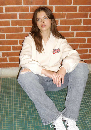 Believe Polo Sweater - Red Patch