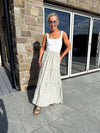 Taitlyn Ankle Skirt - Cream/Floral