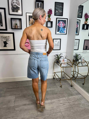 Holla Loose Shorts - Medium Blue