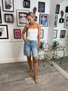 Holla Loose Shorts - Medium Blue