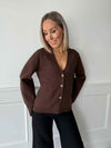 Lizzy Cardigan - Coffee