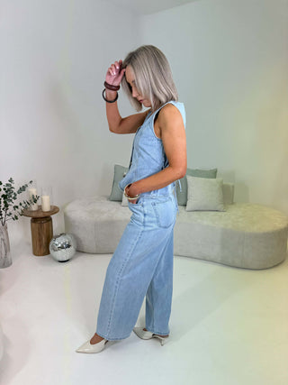 Liv Wide Leg Ankle Jeans - Light Denim