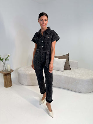 Tami Denim Jumpsuit - Black