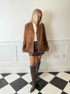Rakel Suede Blazer - Brown