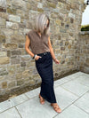Yaz Denim Waistcoat - Brown