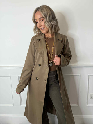 Scarlett Trenchcoat - Brown Lentil