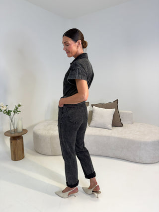 Tami Denim Jumpsuit - Black