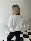 Aston V-Neck Sweater - Light Grey