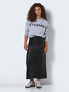 Clara PU High Waisted Skirt - Black