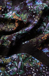 Hand-designed ditsy florals bloom across the dark base in powerful blue, green and orange tones. With tiered skirt and bell sleeves, this figure hugging pencil midi style dress is undeniably flattering. Finished with lace trims, dress up or down for the perfect transitional piece this Autumn.