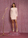 Headline Sequin Mini Dress - Pale Pink