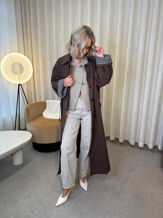 Faye Trench Coat - Brown