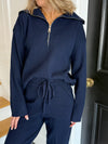 Mandi Half-Zip Knit Jumper - Navy