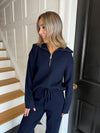 Mandi Half-Zip Knit Jumper - Navy