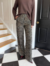Alba Wide Leg Pants - Leopard