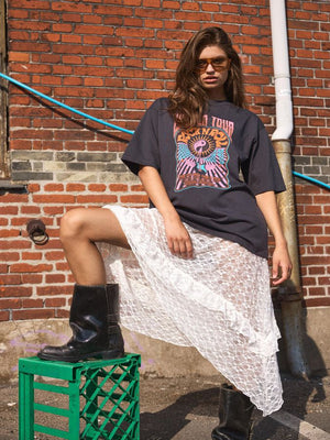Lacey Midi Skirt - White