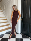 Melvia Knit Dress - Tawny Port