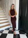 Melvia Knit Dress - Tawny Port