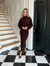 Melvia Cropped Jumper - Tawny Port