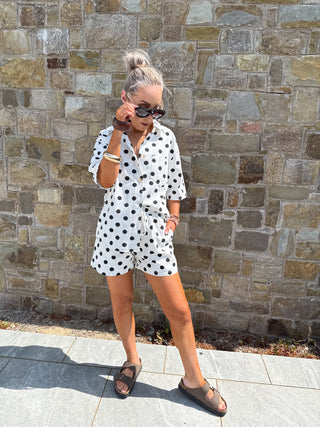 Rio Polka Dot Shirt - White