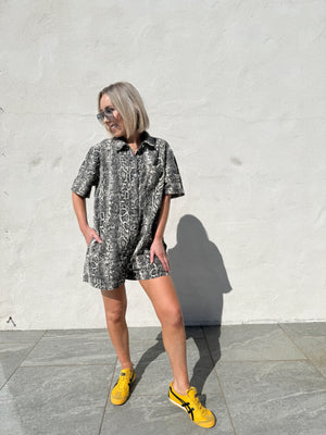 Sam Playsuit - Snake Print