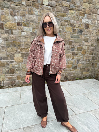Freya Balloon Jeans - Brown