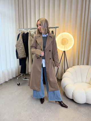Scarlett Trenchcoat - Brown Lentil