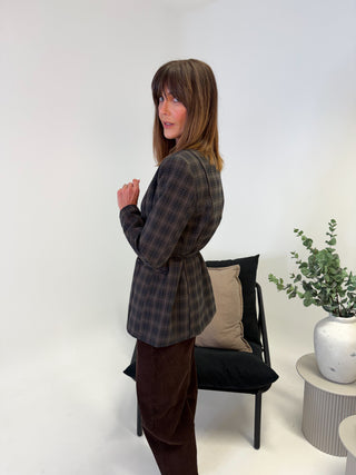 Soley Tie Blazer - Blue Shadow