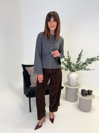 Jade Knit Cardigan - Grey