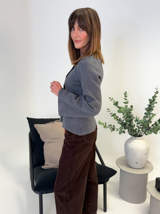 Jade Knit Cardigan - Grey